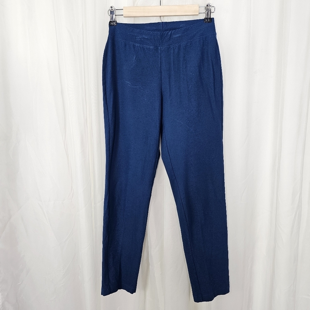 Eileen Fisher Washable Stretch Crepe Pant Blue Washable Stretch Crepe Size XXS